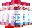 (5 balenie) Slim Aura Keto ACV Gummies - Oficiálne Slim Aura Keto Plus Apple Cider Vinagar 1050MG Advanced Formula Gummy, Všetky Natural Premium Formula, Slimaura Gomitas Recenzie, 300 Gummy po dobu 5 mesiacov