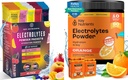 KĽÚČOVÉ NUTRIENTY Ultimate Hydration & Recovery Bundle: 40 balenia Multivitamínové hydratačné balíčky & 90 porcií Tangy Orange Electrolyte prášok - bez cukru, bez lepidla, Keto-Friendly