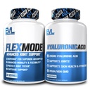 Advanced Joint Support Supplement Bundle - Kompletná spoločná podpora Stack s kyselinou hyalurónovou a FlexMode s spoločnými vitamínmi Glukozamín Chondroitín MSM a BioPerine pre zvýšenú absorpciu