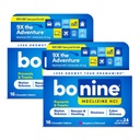 Bonine Non-Drowsy Motion Disease Relief - 32 Žuvacie tablety s Meclizine HCL 25mg - Non Drowsy Medicine for Nausea or Motion Choose - Cruise Essentials - Malinová chuť