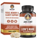 Staroveká Bliss Lion Mane Supplement (2 mesiace dodávky) - 120 Vegan Huba Kapsule- Máj podporuje duševnú jasnosť, energia a môže sústrediť- pamäť a imunitná podpora Huba Supplement