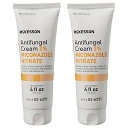 McKesson Antimykotický krém, 2% Mikonazol Nitrate - zmierňuje svrbenie, pálenie, praskanie z Jock Itch, Ringworm a Athlete Foot - 4 oz., 2 Počet