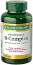 Nature's Bounty Absorbable B- Complex with Follic Acid Plus Vitamín C, 100 Softgels