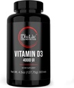 Dulàc - Vitamín D3 4000 IU doplnok, podporuje vstrebávanie vápnika a fosforu, podporuje kosti, zuby, svalov a imunitného systému, 365 tabliet, vyrobené v Taliansku