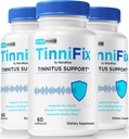 (3 balenie) Tinnifix kapsule - Advanced sluch podpora Formula, Tinnifix pilulky na udržanie zdravé sluch, Všetky prírodné Tinnifix pre úplné zdravie ucha, oficiálne Tinni Fix Review (180 Kapsule)