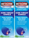Betadine Sore Throat Relief Gargle, Mint Flavor, Fast Acting Antiseptic, Povidón-Iodine 0,5%, 8 oz (Stock of 2)
