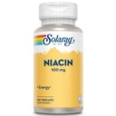 Solaray Niacin 100 mg - Vitamín B3 Niacin Supplement for Women & Men, Supports Cellular Health, Nervisive System Support - 100 Veg Capsules