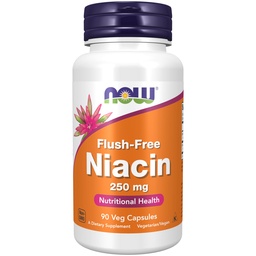 Teraz doplnky stravy, Niacin (vitamín B-3) 250 mg, bez Flush-free, Nutritional Health, 90 Veg Kapsule