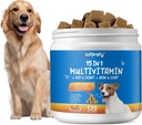 15-v-1 pes Multivitamínové doplnky - pes Multivitamín Žuvateľný - Imunita, Trvanlivosť, kĺb a srdce Zdravie Podpora kože, Coat Heart, Imunitný systém - pre všetky vekové kategórie Všetky plemená (120 Počet)