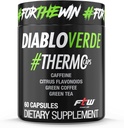 Diablo Verde Thermo Caps - 395mg Caffeine, Citrus, Zelená káva, Zelený čaj - 60 Kapsule, 60 Servings