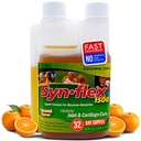 1500mg Tekutý glukozamín a chondroitín - vysoká koncentrácia Fast-Absorbing Formula Orange Chuť Pomáha Podpora Joint & Cartilage Health - s bielou vŕbovou kôrou, mangánom a Boswellin (32 Day Supply)
