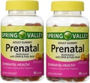 Jarné údolie Dospelý prenatálny prenatálny multivitamín s DHA a kyselinou listovou (balenie 2) 180 Gummies celkom