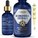 Schisandra kvapky, Organic Schisandra Berry Supplement for Mood Support & Liver Health, Stres & Únava Relief, Alkohol a cukor bez, Vegan