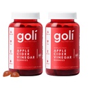 Goli Nutritional Supplement, Apple Cider Ocogar Gummy Vitamíny Výživa, 2 balenia po 60 Počet