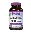 BlueBonnet Nutrition Methylfolate 1000 mcg, pre Energy, Mood, and Prenatal Health*, Non-GMO, Vegan, Kosher Certified, Gluten-free, 60 Rastlinné kapsule, 60 Servings