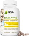 Jiva Botanicals Shatavari Capsules for Women – 1,200mg Organic Shatavari Powder for Hormonal Balance, Women’s Reproductive Health & Menopause Support – Non-GMO, Vegan, Gluten-Free – 60 Capsules