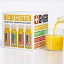 +GNGR 24 Shots Variety Balenie organickej imunity Posilnenie zázvorov - Studená lisovaná zázvorové Shoty pre všetky prírodné trávenie a imunitnú podporu - Nič umelé - USDA Organic 2 fl oz (Stock z 24)