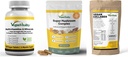 Vegan Vitality Booster Doplnky Bundle - Vegan multivitamíny, Collagen a Super Huba Complex. High Strength Plant-Based Formula pre celkové zdravie Vegans a Vegetarians