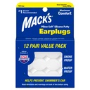 Mack's Pillow Soft Silicle Ear plugs, 12 Pair 