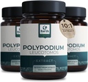 Polypódium Leukotomos Extract 10:1, 240 mg,120 Veg Kapsule - Podporuje prírodné zdravé starostlivosť o pleť- Antioxidant- Prírodné kože Tone- Vegetarián, Non- GMO 4 Mesiac dodávky