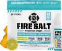 Oheň Veda Oheň soľ hydratačné tyčinky, Elektrolyty a kokosová voda, Hydratácia Nápoj Mix s horčíkom, Draslík a sodík, Zero Sugar, Single Serve On The Go Balks, Citrónová vápenná príchuť, 32 Počet