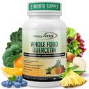 MoxyVites Quercetin s hypromelínom 500 mg Supplement - Bioactive Fytozome Complex, Pure Organic Whole Food Seasonal Support, Antioxidant, 20X Absorpcia a biologická dostupnosť-120 Caps