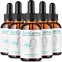 (5 balenie) Zencortex pre Tinnitus Relief - Oficiálna formula - Zencortex kvapky pre uši, Zen Cortex 24 Tinnitus kvapky Liquid Supplement Recenzie, Zen Cortex podpora sluchu Formula, Zencortex perorálne (10oz)