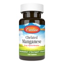 Carlson - oneskorený mangán, 20 mg, superior Absorpcia, zdravý metabolizmus, kostná podpora a zdravie mozgu, 100 tabliet