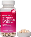 Ženy Probiotiká pre tráviace zdravie, 50 miliárd CFU 16 Kmene, Feminine Health Support for Gut, PH Balance, Urarin Tract and Digestion, 60 kapsúl