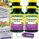 Choice Bundle Jarné údolie Škorica Dietary Supplement 1000mg 400 ct Vegetariánska kapsule 4 ks (1600 Celkom) + 
