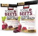 Zásobník sily Total Beets Ultimate Heart Health Krvný tlak Podpora Žuvačky s CoQ10, Beet Root Powder, Grape Seed Extract, Krvný tlak Supplement for Circulation & Blood Flow, 120 Mäkký
