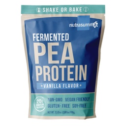 Nutrasumma Pea Protein Powder, Vanilla Vegan Flavor, 100% Plant Based, Non-GMO, Gluten Free & Soy Free, 2 LB