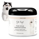 Eye Envy Tear Stain Wipes pre mačky. Textúra jemne čisté, zaobchádza s príčinou sfarbenie. 100% prírodný vzorec. Odporúčané perzských a exotických plemien, veterinárov, Groomers. USA Made. 60 Mačacie oči