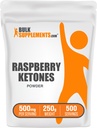 BulkSupplementments.com Malinová Ketones Powder - Malinová Ketones Supplement, Antioxidant Zdroj - pre podporu energie, Gluten Free, 500mg per Serving, 250g (8.8 oz) (Pack of 1)