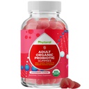 Zdravé Gut Probiotické Gummy pre dospelých - Organické probiotiká pre zdravie Gut Zmiernenie žalúdka a Imunitná podpora - Tráviace zdravie Chewable Probiotické Gummy pre ženy a mužov - 5 miliárd CFU
