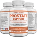 Prostata Doplnky pre mužov, Saw Palmetto Prostate Health Support w/ 33 Vitamíny a byliny - Beta sitosterol Plus B6, selén a zinok pre zdravé močenie Frekvencia a prietok a správny spánok (60 kapsúl)