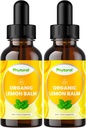Organický citrónový balm Leaf Liquid Extract for Immune Support - Citrón Balm Tinture for Mood & Relaxation Support - Organic Tincture Leaf Drops for Adults & Kids Dietary Supplement - 2OZ - 2 balenie
