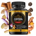GOLDEN SAFFRON Turmeric Curcumin Supplement with Bioperine, Saffron, škorica, a zázvor - vysoká potencie, non-GMO, Gluten-Free Supplement for a Better Effectiveness. Vyrobené v USA