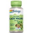SOLARAY Black Walnut 500 mg - Celá Hull - Tradičná bylinná podpora Formula - Non-GMO Overené, Vegan, Lab Overené - 60-dňová záruka - 100 Servings, 100 VegCaps
