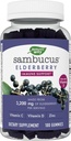 Nature's Way Sambucus Elderberry Gummies - Immune Suplement for Kids & Adults* - With Vitamins C, D3, Zinok & Antioxidant Support* - Gluten Free & Vegetarian - 100 Gummies