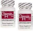 Kardiovaskulárny výskum Lipothiamin B1 doplnok 240 tabliet - vitamín B1 Teraz s kyselinou Alpha Lipoová - 2 X 120 Počet