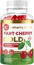 Katherine & Clark Tart Cherry Gold Montmorency Gummies - Tart Cherry Extract Gummies s zelerovým semenom - Podporuje zdravé hladiny kyseliny močovej na podporu spoločnej úľavy - Vegan Made in the USA - 60 Count