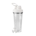 Takeya Protein Shaker - BPA-Free Plastová fľaša na pretrepanie s kvapkadlom Proof Vod - Jednoduché nosenie Shaker pre gym & More - Dishwascher-Safe Reusable Shaker with Spout Lid - 24 oz, Cloud White