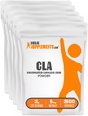 BulkSupplementments.com Konjugovaný prášok kyseliny linolovej - CLA doplnok, Nutritional Supplement - bezlepok, 2g na obsluhu, 1kg (2,2 lbs) (pack of 5)