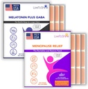 Menopause Relief and Melatonin Sleep Patch Bundle - 2 Packs - Hot Flashes, Night Sweats, Mood Swings Relief Plus Restful Sleep Patches - 30 Day Supply Per Pack (60 Patches) - USA Made by Live To Shine