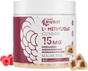L-metylfolát 15mg Gummy pre dospelých, bez cukru Gummy Pomoc zlepšiť energiu, mozgová funkcia - Aktívna kyselina listová a vitamín B12 doplnok pre imunitnú podporu, non-GMO, bez lepidla