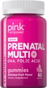 PINK Prenatálne vitamíny 60 Gummies s DHA a kyselinou listovou
