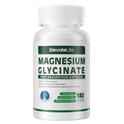 Glycinát horečnatý 400 MG na 100 mg na porciu.