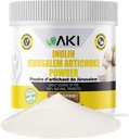 AKI Inulin Jerusalem Artičok prášok (6oz/170g) Dobrý v Fiber & Prebiotic, Ideálne pre kávu, Smoothies, Džús a iné jedlá - Vegan, Gluten-free (Pack of 1)