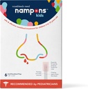Nampony Detské Nosné zastávky - 6 Jednoduché použitie Nosové zastávky Zásuvky Kit pre deti. Verili mu pediatri. Hypoalergénny klot Agent zastaví Nosbleeds rýchlo na kontakt. Bezpečné a bez bolesti